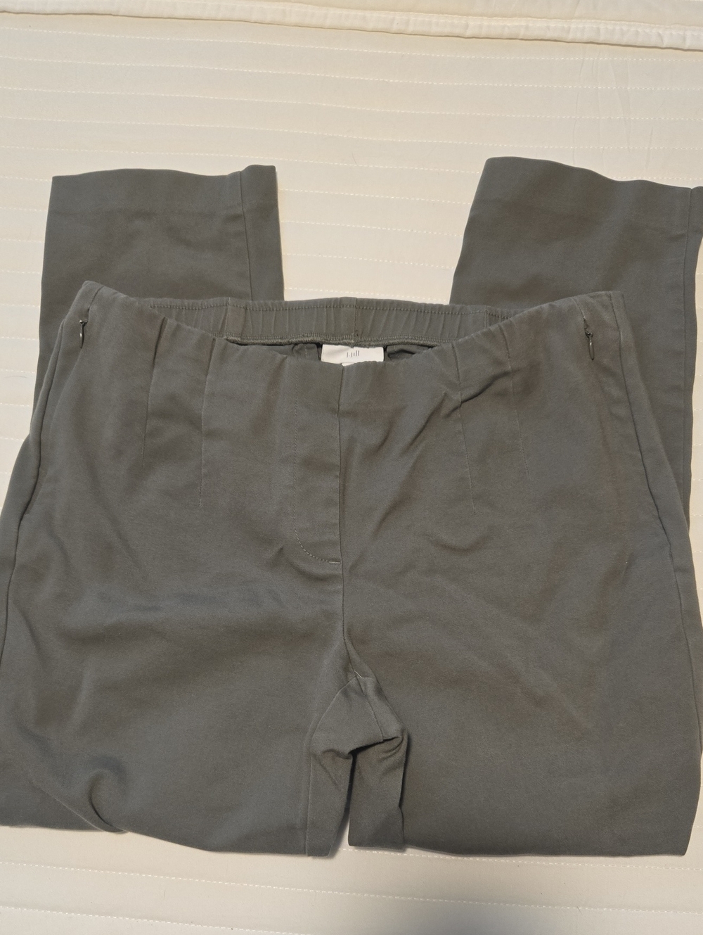 J. Jill Women's Green Stretch Ankle Length Pants